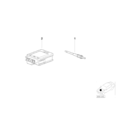 Świeca żarowa BMW E38 740d M67 - 12232248422