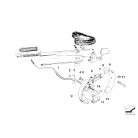Rozpierak szczęk hamulca ręcznego BMW E23 E24 E28 E31 Z3 E30 E36 E34 E38  - 34411163709