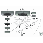 Światłowód drzwi tył prawy BMW F33 F36 418 420 428 430 440 435 - 63319273646