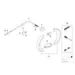 Linka hamulca ręcznego BMW E53 X5 3,0i 3,0d 4,4i 4,6is 4,8is - 34411165699