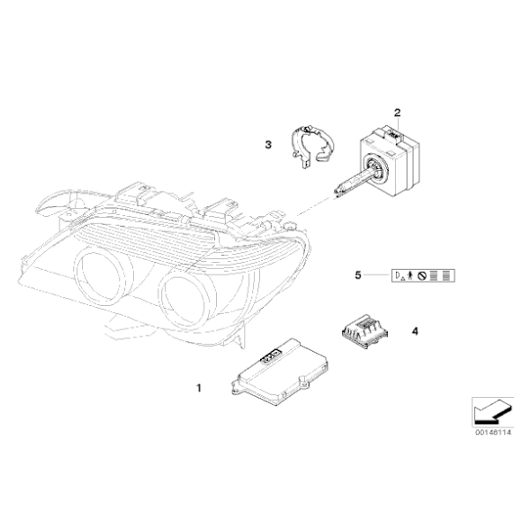Sterownik przetwornica Xenonów ksenonów BMW E60 E61 E65 E70 E71 520 525 530 535 545 550 730 740 750 760 M5 X5 X6 - 63126937223