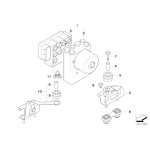 Łożysko gumowe mocowanie BMW E31 E34 E39 E46 E60 E70 E81 E83 E90 F10 F15 F20 F25 F30 MINI G01 G11 G30 - 34511162818