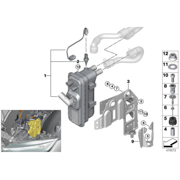 Łożysko gumowe mocowanie BMW E31 E34 E39 E46 E60 E70 E81 E83 E90 F10 F15 F20 F25 F30 MINI G01 G11 G30 - 34511162818