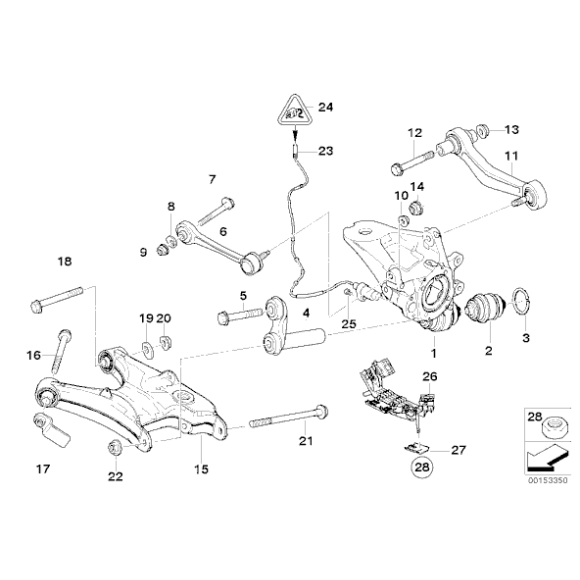34526756380 Czujnik ABS - 34526756380 - Części oryginalne BMW Łódź | Sklep internetowy BMW