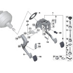 Nakładka pedału BMW E46 E39 E31 E38 E21 E30 E34 E36 E53 E60 E63 E83 E87 E81 E90 F10 F11 F20 F21 F25 F30 F31 F36 - 35211108634