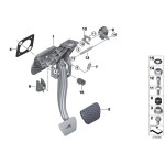 Nakładka pedału hamulca BMW E24 E30 E34 E36 E39 E46 E38 E60 E61 E65 E90 E91 E87 E81 F10 F11 F01 F07 F15 F20 F21 F30 F31 F36 F25 