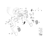 Nakładka pedału BMW E81 E32 E34 E38 E39 E46 E36 E53 E90 E61 E63 E81 E87 E84 E83 E90 E91 F10 F11 F12 F20 F30 F34 - 35211160422