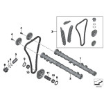 Śruba zamykająca srebrna BMW K42 K46 K47 K49 HP4 S100 - 11318534849