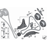11317605193 Łańcuch rozrządu z szyną napinającą BMW F01 F06 F07 F10 F12 F15 G11 750i 50iX 650i 550i M5 M6 X5 M X6 M N63N - 11317605193 - Części oryginalne BMW Łódź | Sklep internetowy BMW