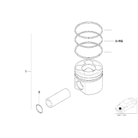 Tłok BMW E46 E90 E60 E61 E87 X5 X3 120d 118d 320d 520d 318d 330d - 11247790515