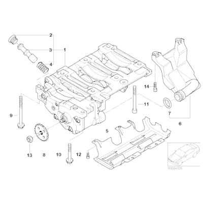 Przewód ssący smok BMW E46 E60N E81 E87 E84 X1 E88 E90 E91 E92 E93 - 11417500328