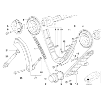 Łańcuch rozrządu BMW E38 E39 X5 E31 M62 535 540 735 740 840 4,4 4,6is - 11311741746