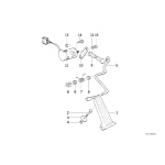Pedał gazu BMW E36 E46 Z3 316 318 320 323 325 328 330 M3 - 35411158660