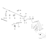 Cięgno linka gazu BMW E34 520i 525i 525ix M50 - 35411160609