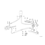 Śruba drążona BMW E12 E21 E23 E24 E28 E30 E31 E32 E34 E36 E38 E39 E46 E53 X5 E60 E63 E64 E65 E70 E83 X3 F15 - 32416852469