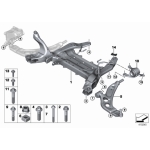 Śruba aktywnego układu kierowniczego BMW F39 X2 F40 F45 F46 F48 X1 MINI F54 F55 F56 F57 F60 F80 - 31106862545