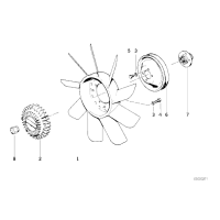Visco sprzęgło wentylatora BMW E30 E36 E34 316 318 320 325 328 520 525 - 11521723918
