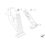 Płyta adaptacyjna modułu pedału gazu BMW E38 E39 E53 R50 R53 R52 730 735 740 520 525 530 535 540 One Cooper - 35426772702