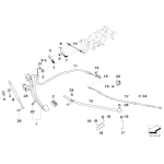 Sprężyna naciągowa ham. postojowego BMW E38 728i 725tds 730i 730d 735i 740i 740d 750i - 35511162021