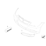 Splitter przedni BMW Performance BMW E90LCI E91LCI - 51192149394