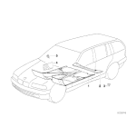 Osłona spinka kołek osłony wnętrza tył ANTHRAZIT D40MM BMW E36 316 318 320 323 325 328 M3 - 51478134906