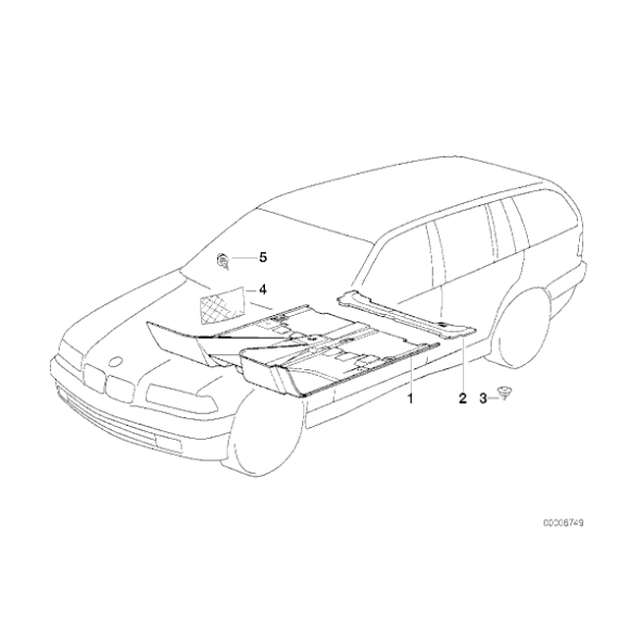 Osłona spinka kołek osłony wnętrza tył ANTHRAZIT D40MM BMW E36 316 318 320 323 325 328 M3 - 51478134906