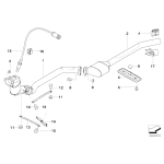 Sonda lambda BMW E46 E90 E65 - Oryginał BMW - 13627793825