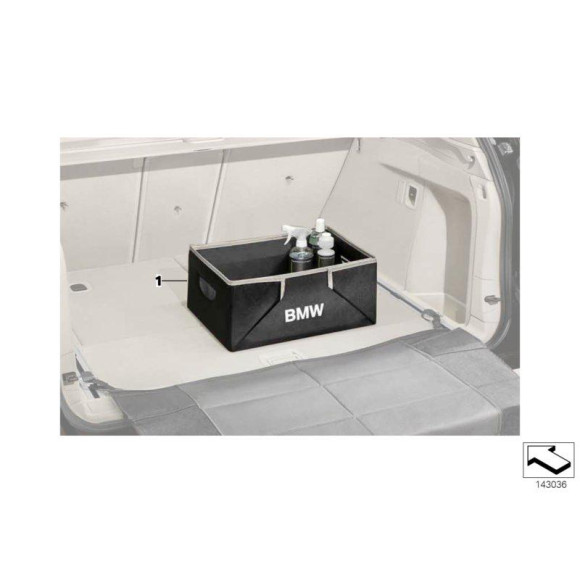 51472303796 Skrzynka składana BMW E46 E90 E53 E60 E65 E70 E71 E63 E87 E84 E91 F01 F10 F12 F20 F30 F21 F31 F25 F45 G01 G02 G11 G20 G30 - 5147 - Części oryginalne BMW Łódź | Sklep internetowy BMW