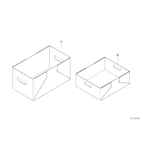 51472303796 Skrzynka składana BMW E46 E90 E53 E60 E65 E70 E71 E63 E87 E84 E91 F01 F10 F12 F20 F30 F21 F31 F25 F45 G01 G02 G11 G20 G30 - 5147 - Części oryginalne BMW Łódź | Sklep internetowy BMW