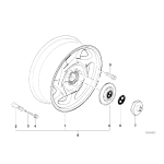 Kołpak BMW E31 840Ci 840i 850Ci M70 M73 - 36131179985