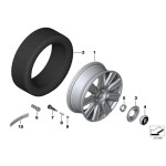 36136781153 Śruba koła BMW E53 X5 3,0i 3,0d 4,4i 4,6is 4,8is, 62mm - 36136781153 - Części oryginalne BMW Łódź | Sklep internetowy BMW