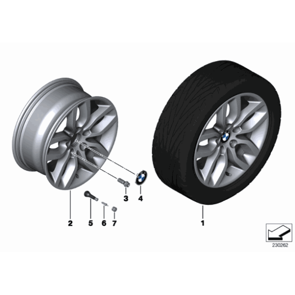 Kołpaczek osłona piasty z chromowaną krawędzią BMW E32 E36 E34 E38 E46 E39 E60 E63 E65 E70 E83 E87 E90 F01 F07 F10 F20 F30 - 361