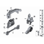 Poduszka silnika prawa MINI R55 R56 R57 R58 R59 R60 E61 One Clubman Cooper - 22116778645