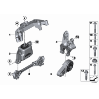 Poduszka silnika prawa MINI R55 R56 R57 R58 R59 R60 E61 One Clubman Cooper - 22116778645