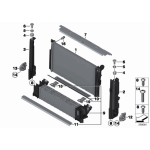 Chłodnica wody BMW F20 F21 F30 F31 F32 F34 F22 114 116 118 120 316 318 320 - 17117600511