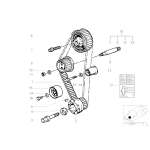Rolka prowadząca paska rozrządu BMW E30 E36 E34 318i 316i 518i M40 - 11311708806