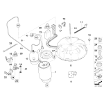 Sprężyna pneumatyczna prawa BMW E53 X5 3,0d 3,0i 4,4i 4,8is - 37121095580