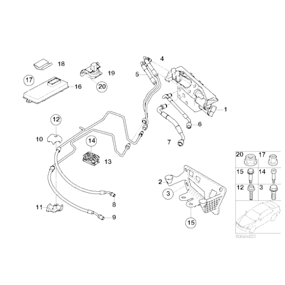 Przewód ciśnieniowy BMW E65 E66 730 740 750 760 - 37136753034