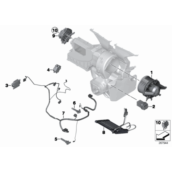 Regulator opornik dmuchawy MINI R55 R56 R57 R58 R59 R60 R61 Cooper - 64119286870