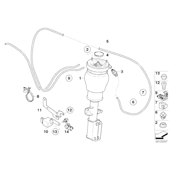 Czujnik zasięgu świateł ksenonowych BMW E87 E60 E90 E46 E65 E38 - 37146784696