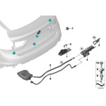 Przycisk klamka tylnej klapy BMW F15 F16 F25 F26 F45 F46 F48 F85 F86 X1 X3 X4 X5 X6 214 216 218 220 225 - 51247345700