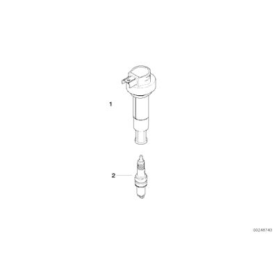 Świeca zapłonowa BMW K14 K15 R13 R131 R134 G650 GS F650 CS - 12127664404