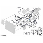 Przewód wąż chłodnicy górny BMW F20 F21 F23 F30 F31 F32 F33 F34 F36 - 17128616548