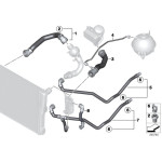 Przewód ukł. chłodzenia BMW F45 F26 X3 X4 18i 20i 20iX 28iX 28i - 17127646155