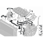 Przewód ukł. chłodzenia BMW F39 X2 F45 F46 F48 X1 MINI F54 F55 F56 F57 F60 - 17127617377