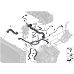 Przewód ukł. chłodzenia BMW F39 F45 F46 F48 MINI F54 F55 F56 F57 F60 - 17128593802