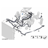 Przewód ukł. chłodzenia BMW F20N F21N F22 F23 F30N F31N F32 F33 F36 - 17128616536