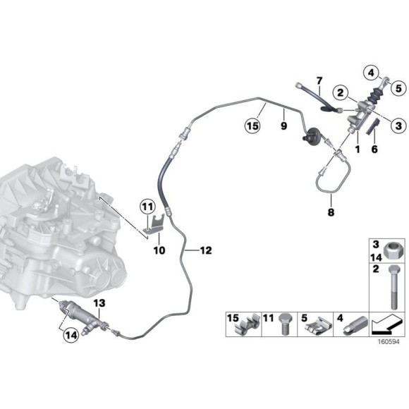 Przewód sprzęgła MINI R55 R56 R57 R58 R59 R60 R61 - 21526863945
