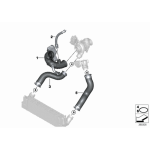 Przewód powietrza z rezonatorem BMW X3 X4 F10 F11 F25 F26 518d 520d - 13718519134