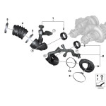 Przewód powietrza odma cyl 1-4 BMW E70 E71 X5 X6 M - 13717848151